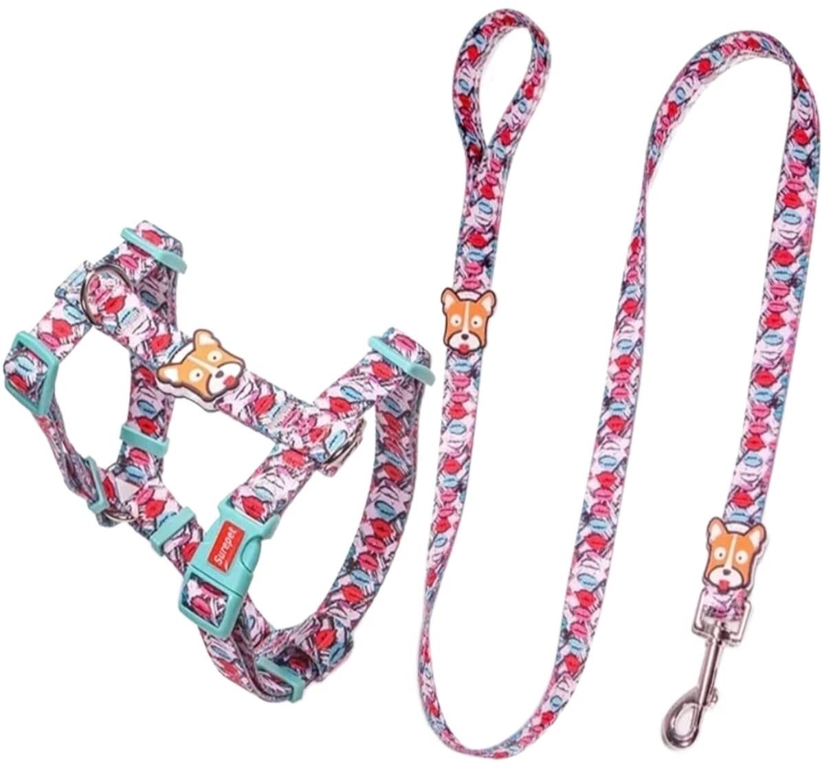 Amazon | リード犬 リード 小型中型ペット用犬用ハーネスとリード